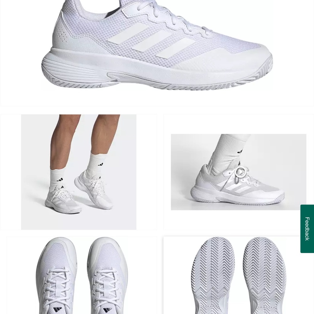 adidas White Athletic Shoes